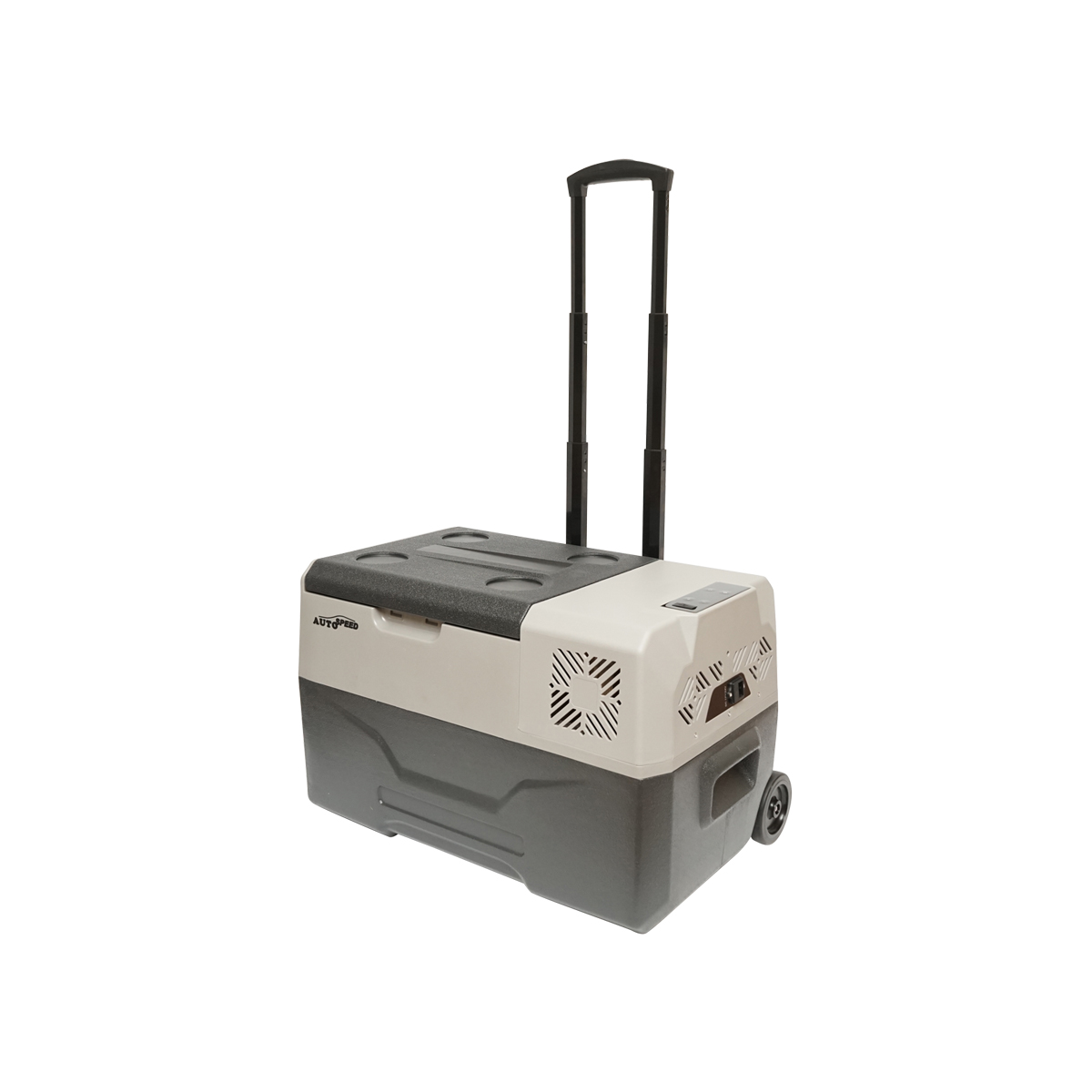 Frigider auto tip troler cu compresor 60W, capacitate 30L tensiune alimentare 12-24-220V min -20 max +20