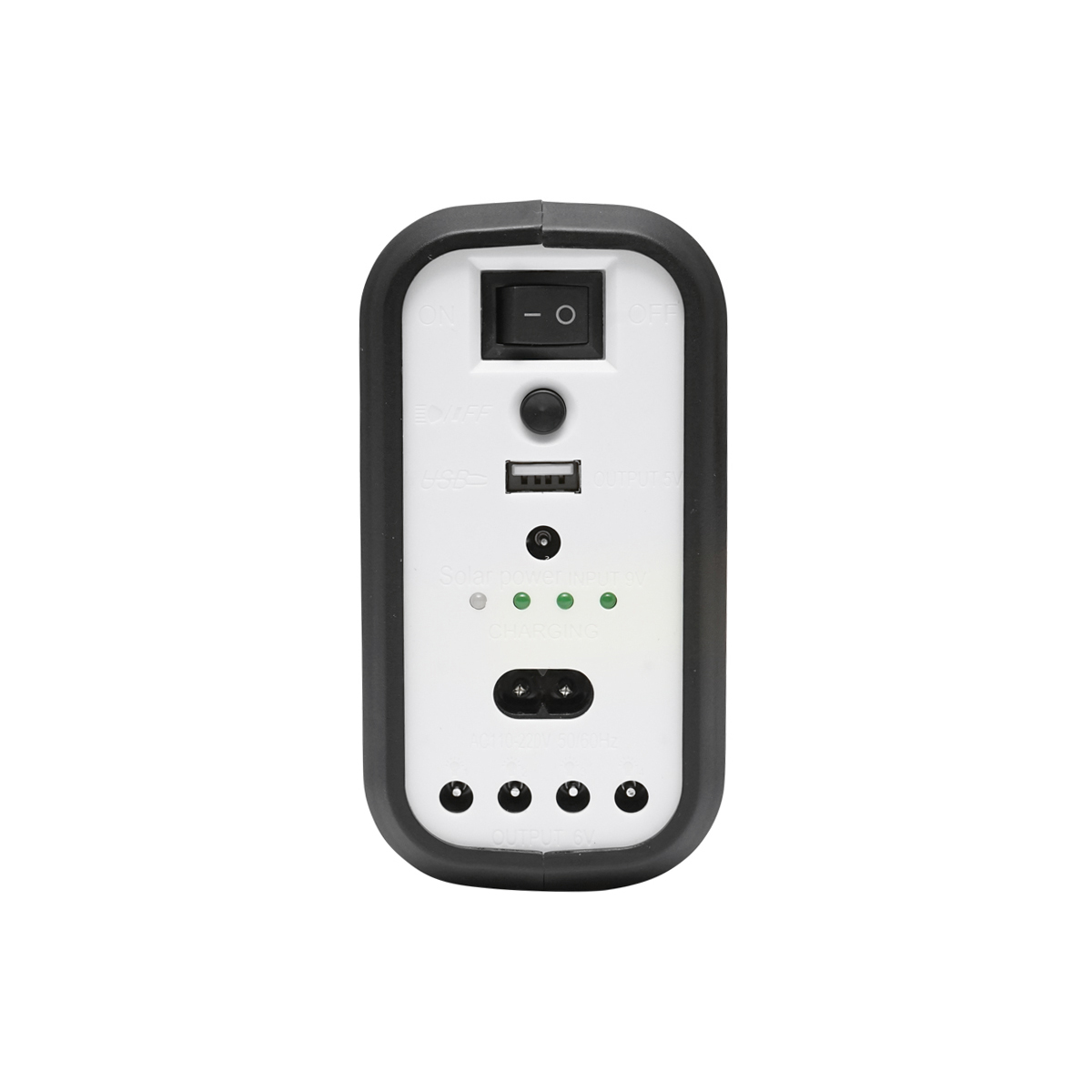 Kit iluminat portabil LED cu 3 becuri/proiector, panou solar si baterie 6V, 4.5Ah pentru pescuit camping GD-8017 – imagine 6