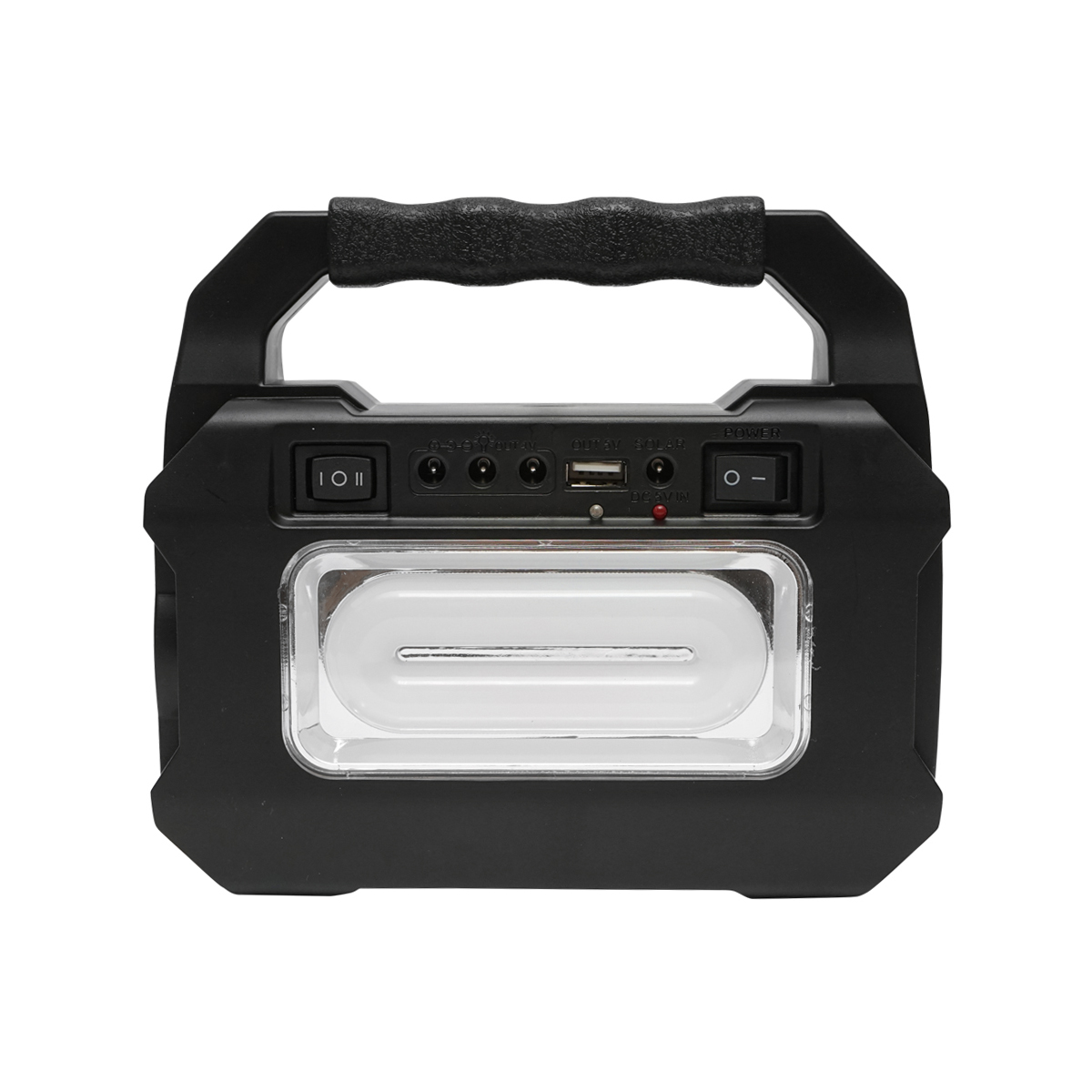 Kit iluminat portabil LED cu 3 becuri/proiector, panou solar si baterie 3.7V, 4500Ah pentru pescuit camping GD-8080 – imagine 3