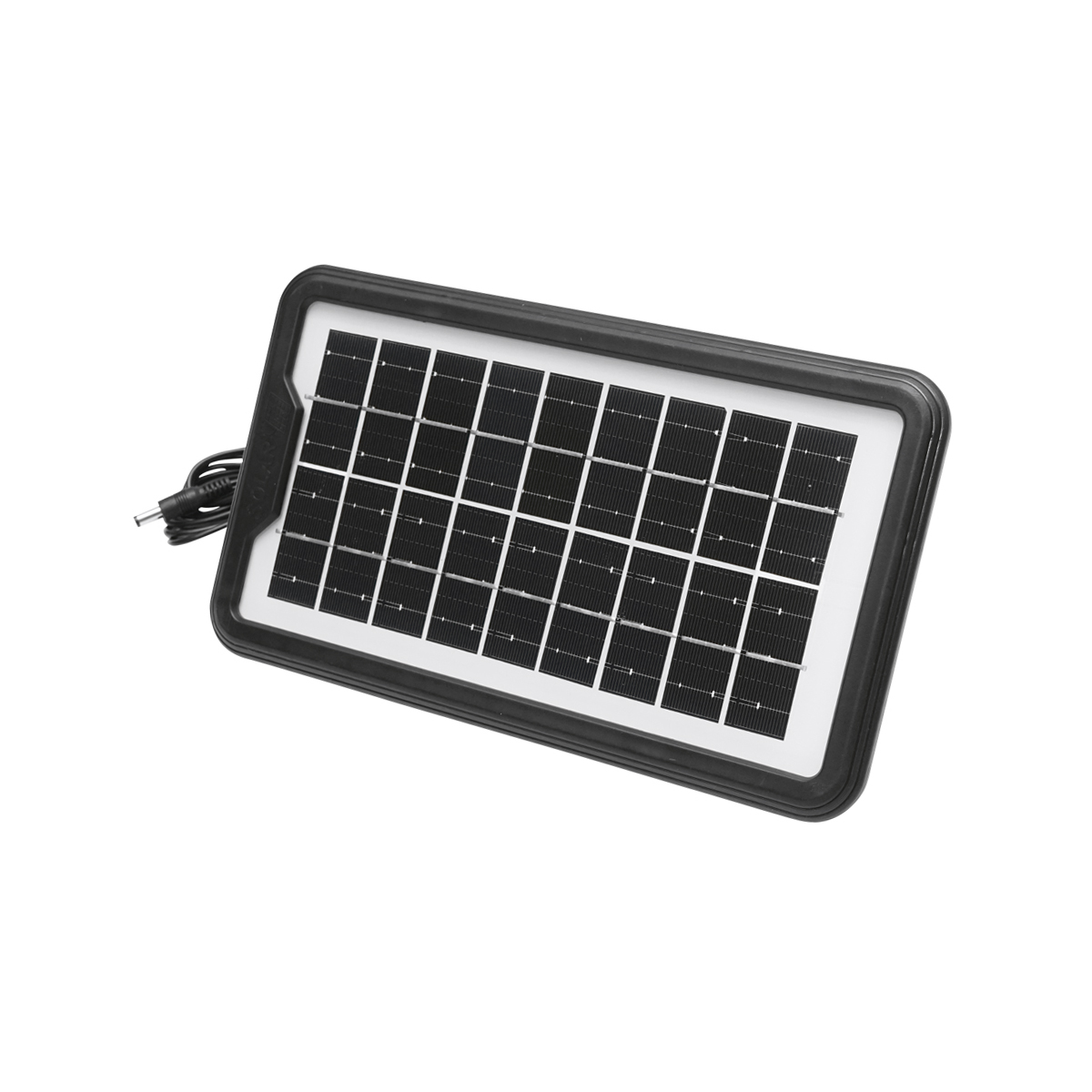 Kit iluminat portabil LED cu 3 becuri/proiector, radio FM panou solar si baterie 6V, 4.5Ah pentru pescuit camping GD-8071 – imagine 7