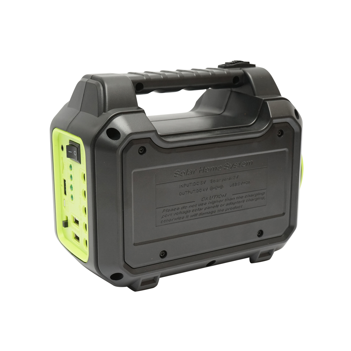 Kit iluminat portabil LED cu 4 becuri/proiector, radio FM panou solar si baterie 3.7V, 10000 mAH pentru pescuit camping GD-8072 – imagine 4