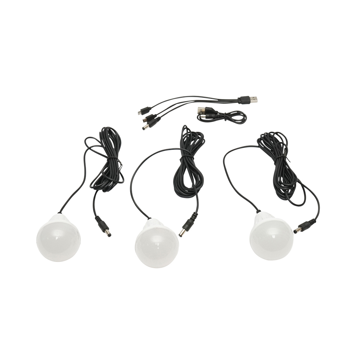 Kit iluminat portabil LED cu 3 becuri/proiector, radio FM, MP3, panou solar si baterie 3.7V, 4500 mAh pentru pescuit camping GD-P30FM – imagine 5