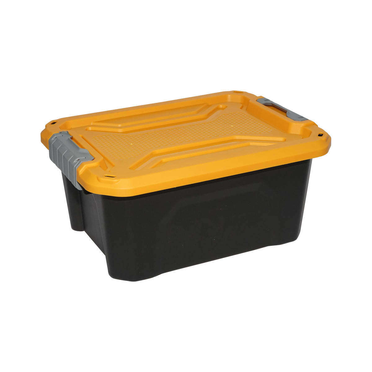 Cutie, lada depozitare heavy duty 12L cu capac, galbena 385x295x175mm Breckner Germany – imagine 3