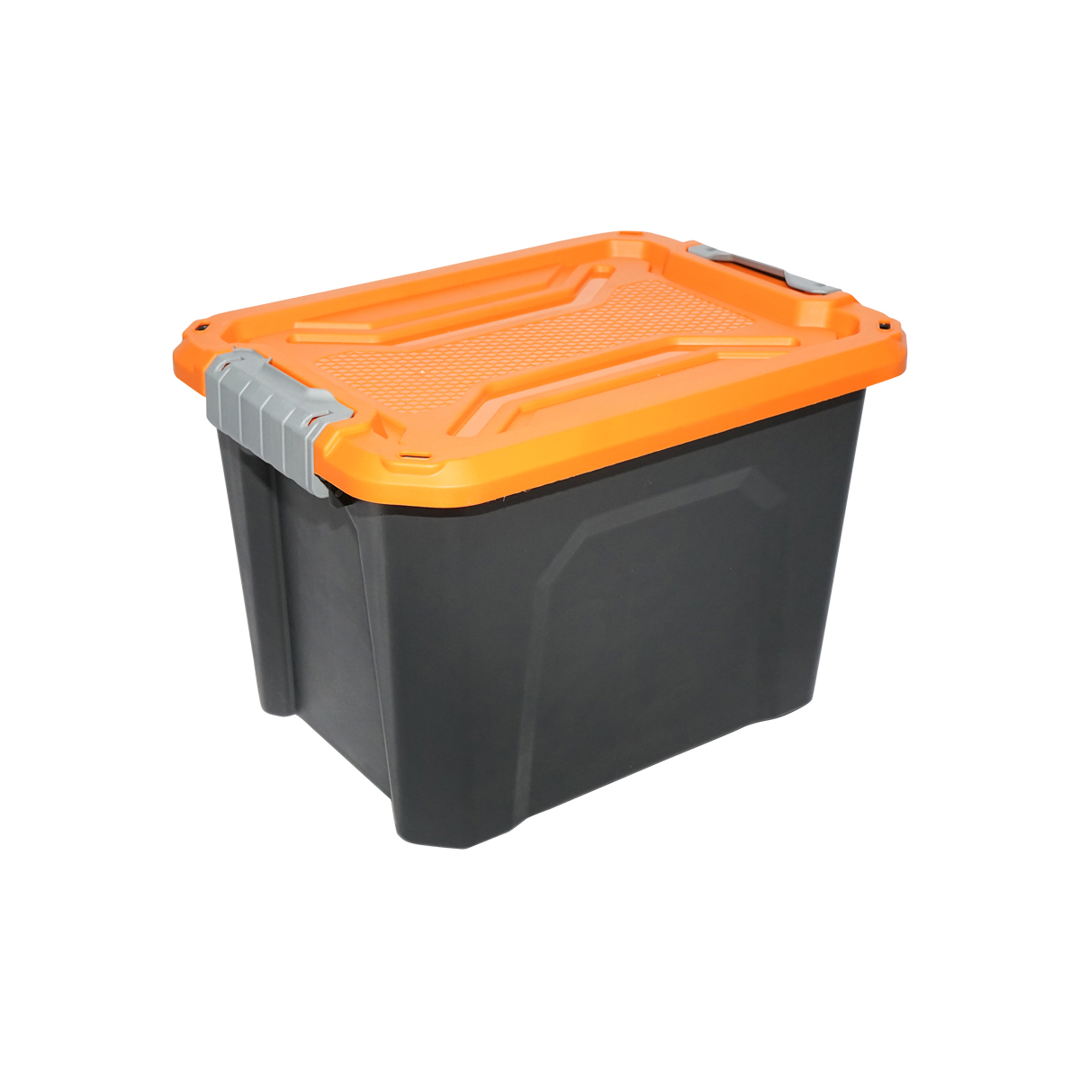 Cutie, lada depozitare heavy duty 18L cu capac, portocalie 385x295x260mm Breckner Germany – imagine 3