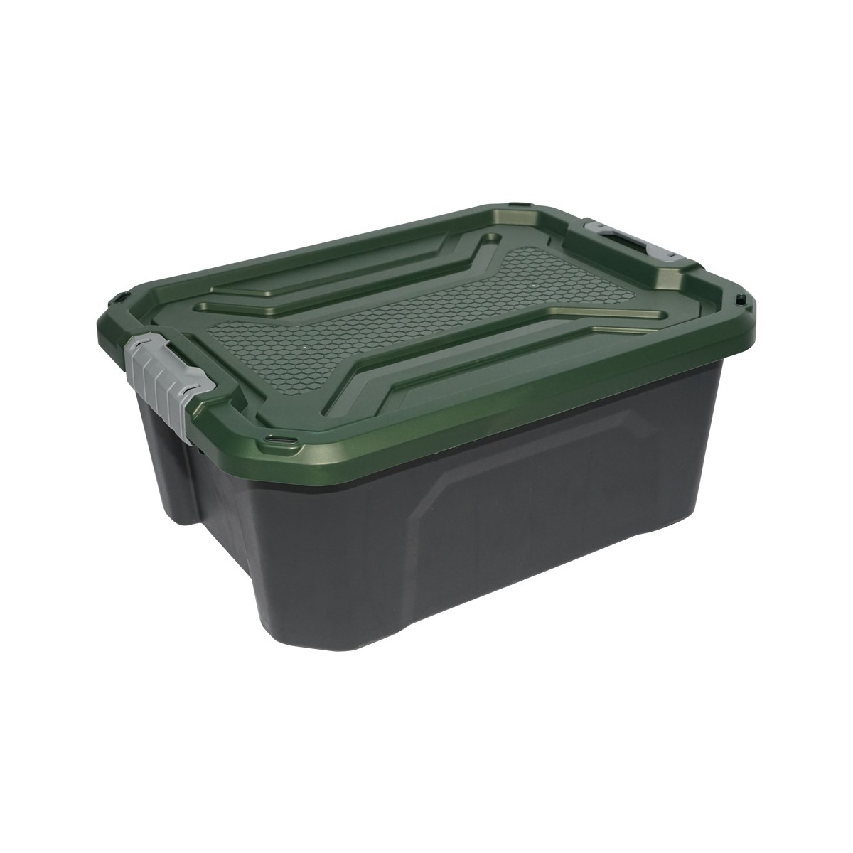 Cutie, lada depozitare heavy duty 20L cu capac, verde 490x380x200mm Breckner Germany – imagine 3