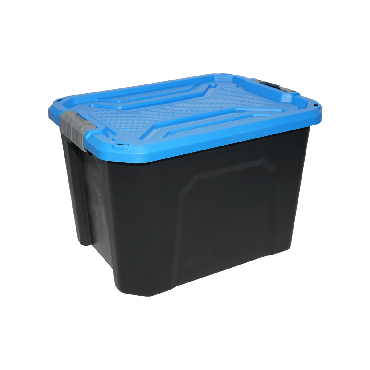 Cutie, lada depozitare heavy duty 40L cu capac, albastra 490x380x200mm Breckner Germany – imagine 3