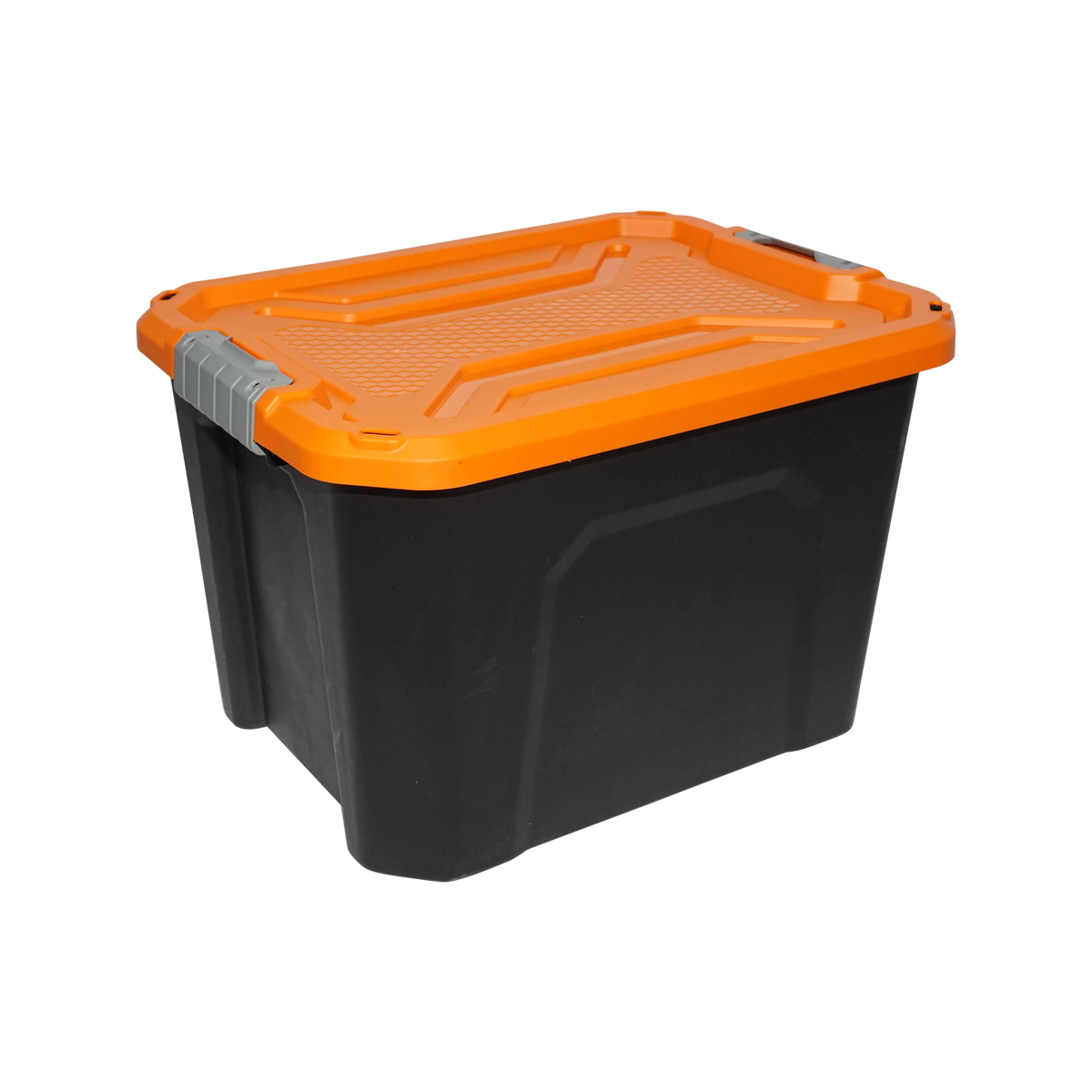 Cutie, lada depozitare heavy duty 40L cu capac, portocalie 490x380x200mm Breckner Germany – imagine 3