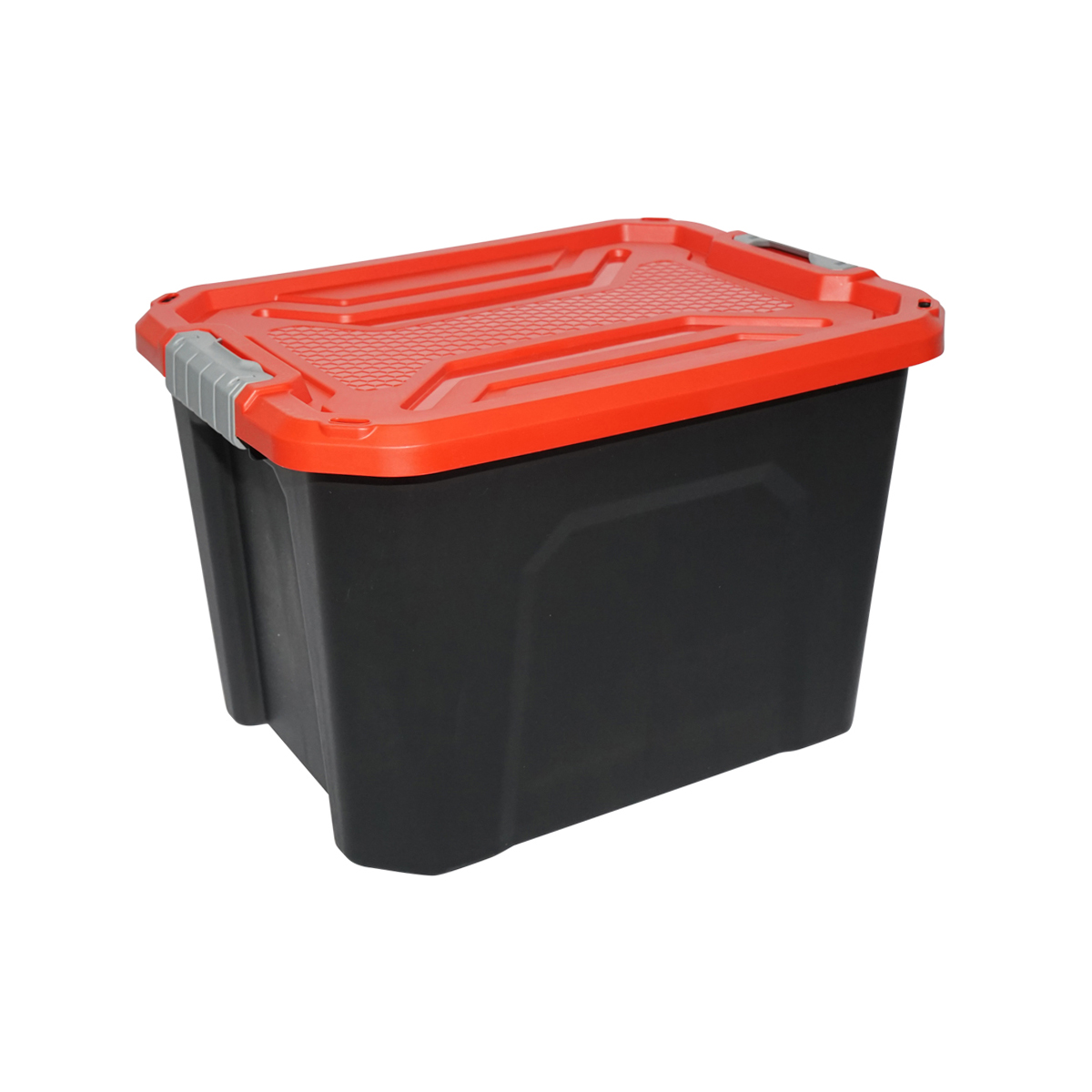 Cutie, lada depozitare heavy duty 40L cu capac, rosie 490x380x200mm Breckner Germany – imagine 3