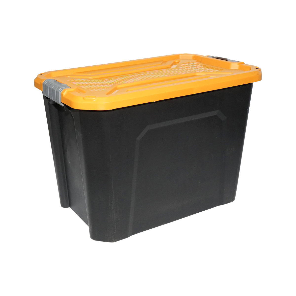 Cutie, lada depozitare heavy duty 60L cu capac, galbena 580x380x405mm Breckner Germany – imagine 3