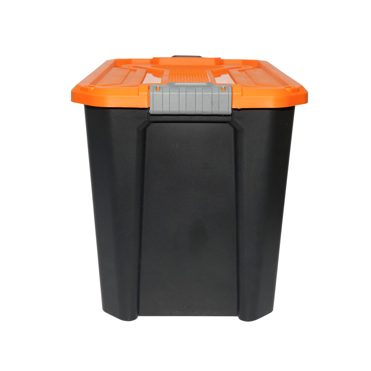 Cutie, lada depozitare heavy duty 60L cu capac, portocalie 580x380x405mm Breckner Germany – imagine 2