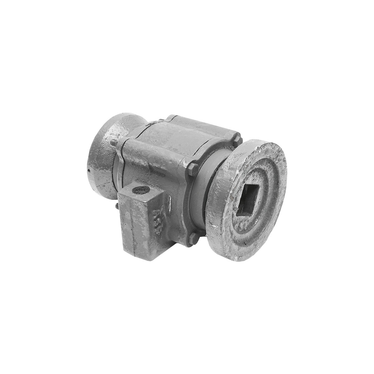Lagar disc asamblat cu rulmenti 32015 si semimosoare - patrat de 40mm - distanta gauri 165mm