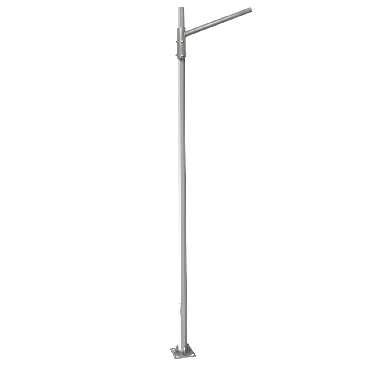 Stalp octogonal 4M cu brat orizontal pentu iluminat stradal