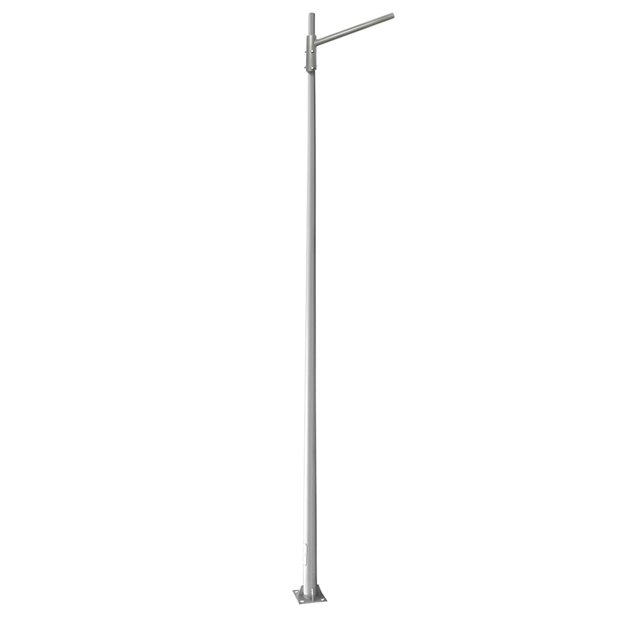 Stalp conic 6m cu brat orizontal pentu iluminat stradal