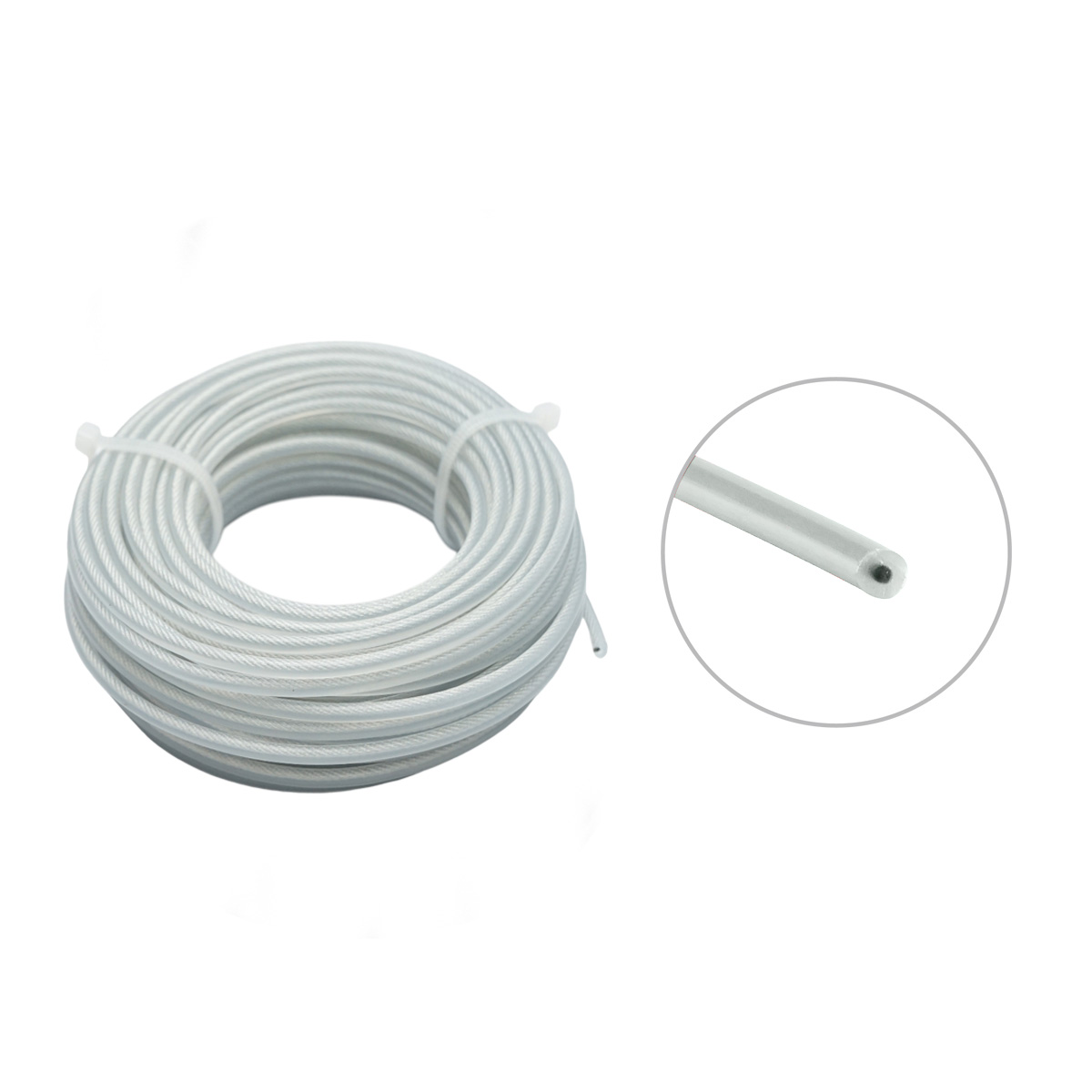 Fir rotund cu insertie metalica pentru motocoasa 3mm x 10m Breckner Germany