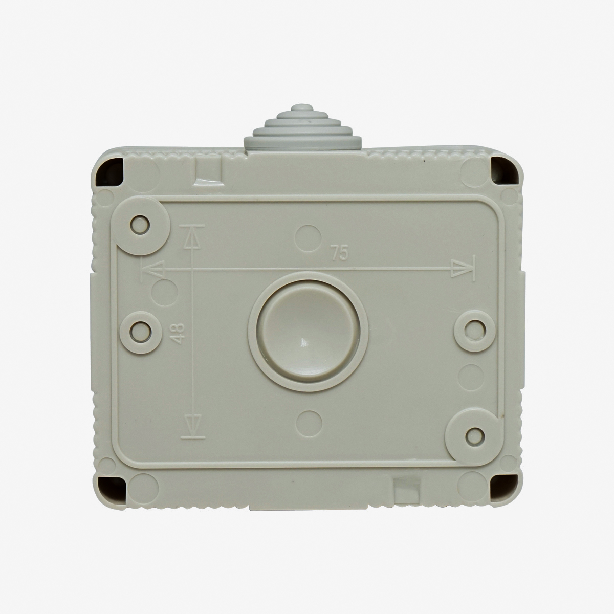 Priza schuko simpla aplicata 16A, 250V si intrerupator 10 AX, 250V IP 55 Breckner Germany – imagine 2