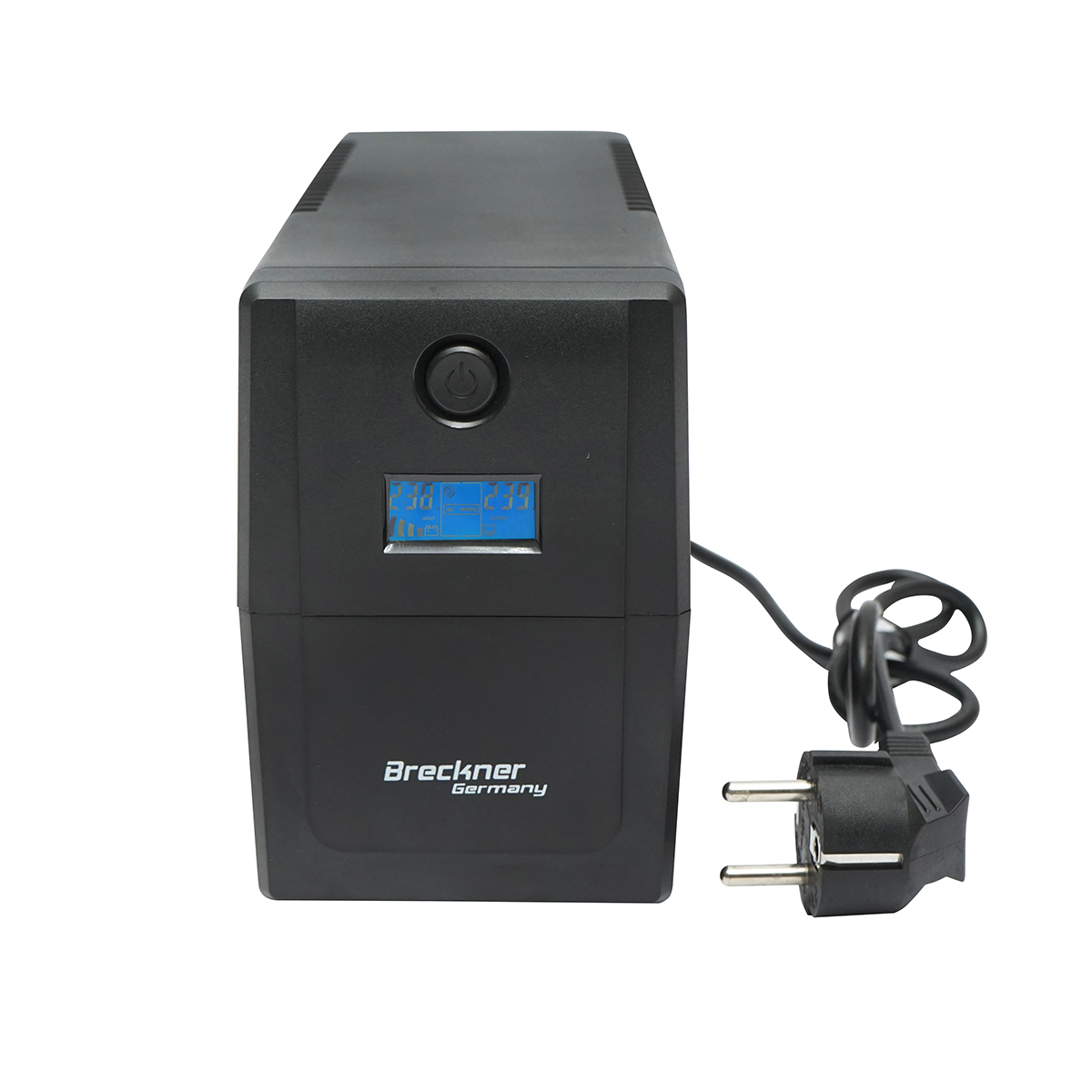UPS 800VA/480W cu baterie 9Ah si 2 prize schuko, LCD, USB, AVR Breckner Germany