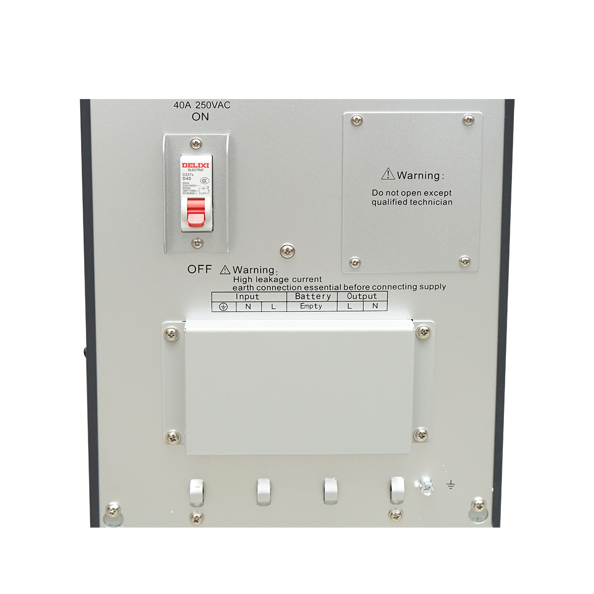 UPS monofazic 6KVA/6KW cu baterii 16x9Ah LCD, USB, AVR Breckner Germany – imagine 5