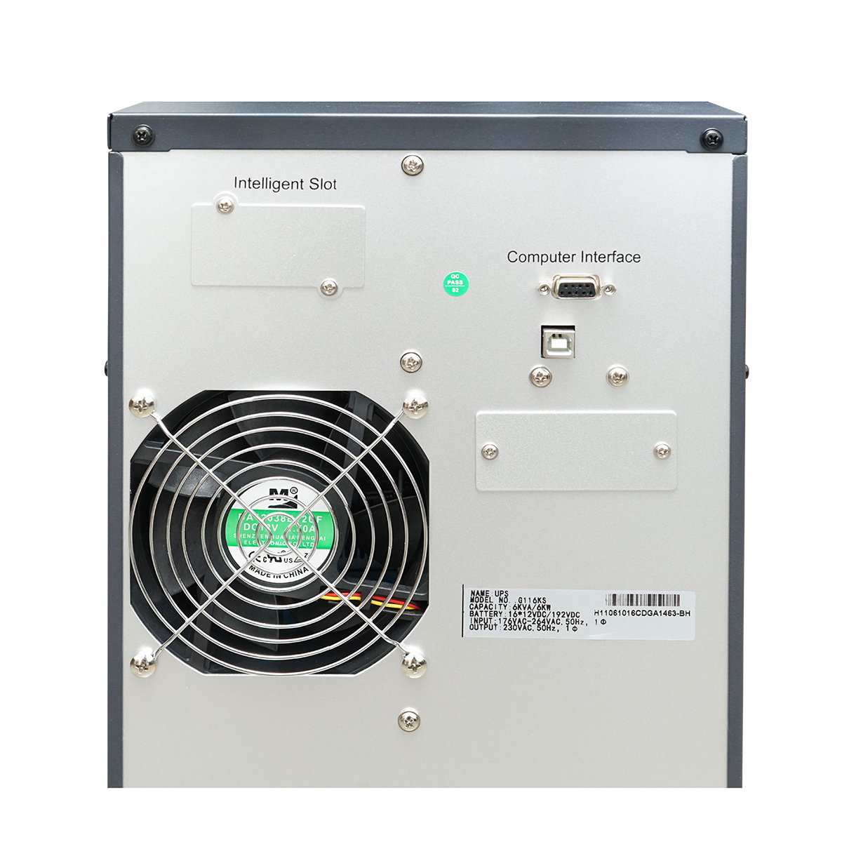 UPS monofazic 6KVA/6KW cu baterii 16x9Ah LCD, USB, AVR Breckner Germany – imagine 6
