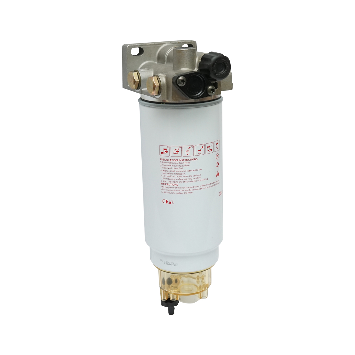 Baterie filtru combustibil cu separator apa pentru Volvo, Claas, Deutz-Fahr, MAN, Liebherr cod OEM ACP0287890, 240 210.00, 51125017283 – imagine 2
