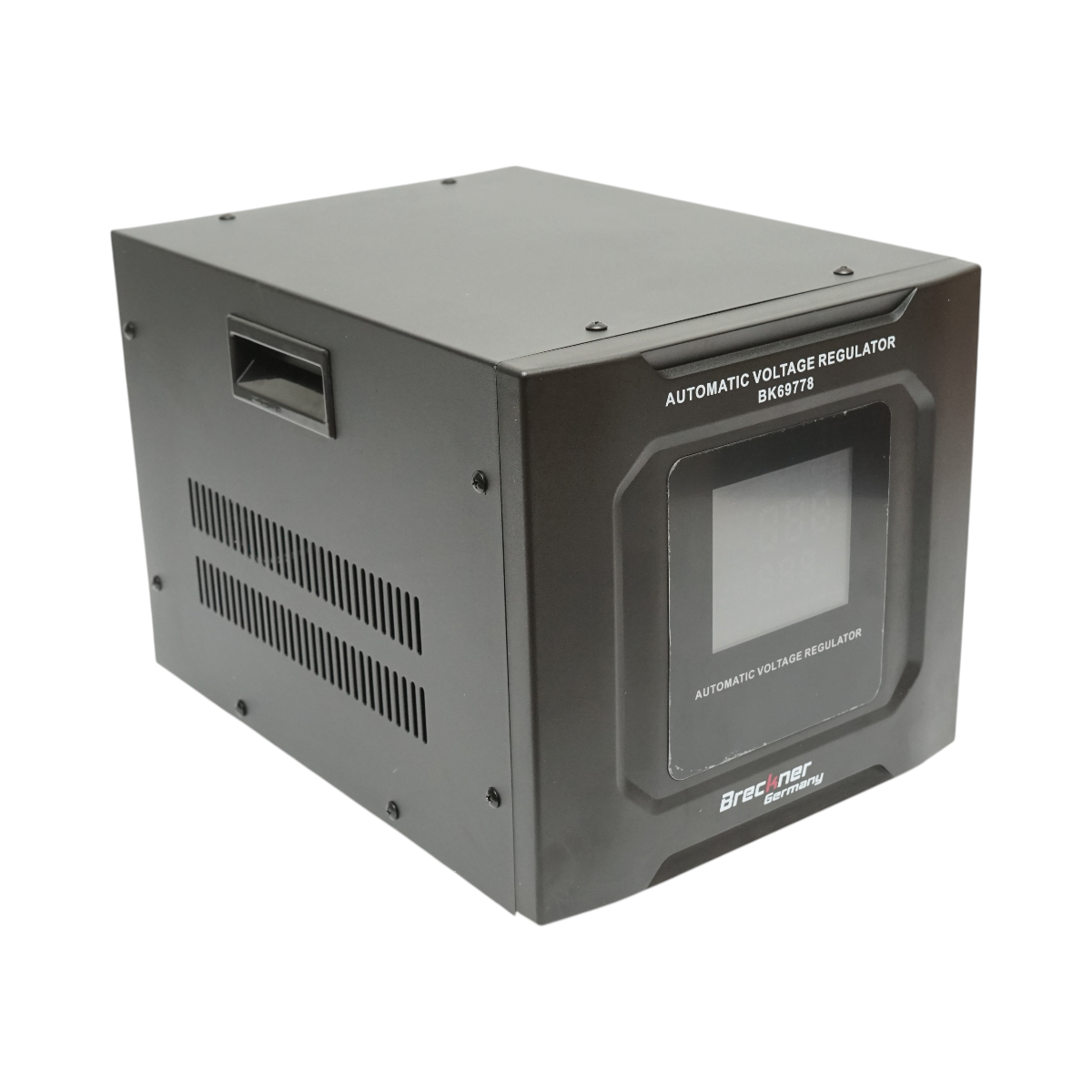 Stabilizator automat de tensiune 3000VA, 1800W, 140-250VAC cu releu monofazat, bypass, conexiune borne, afisaj LCD Breckner Germany – imagine 6