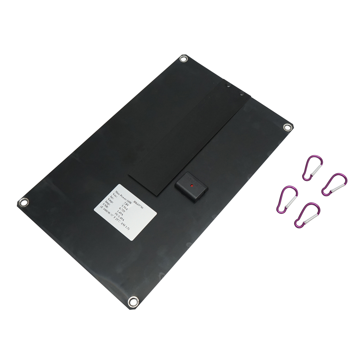 Sistem solar fotovoltaic portabil cu panou 10W cu regulator tensiune pentru camping – imagine 2
