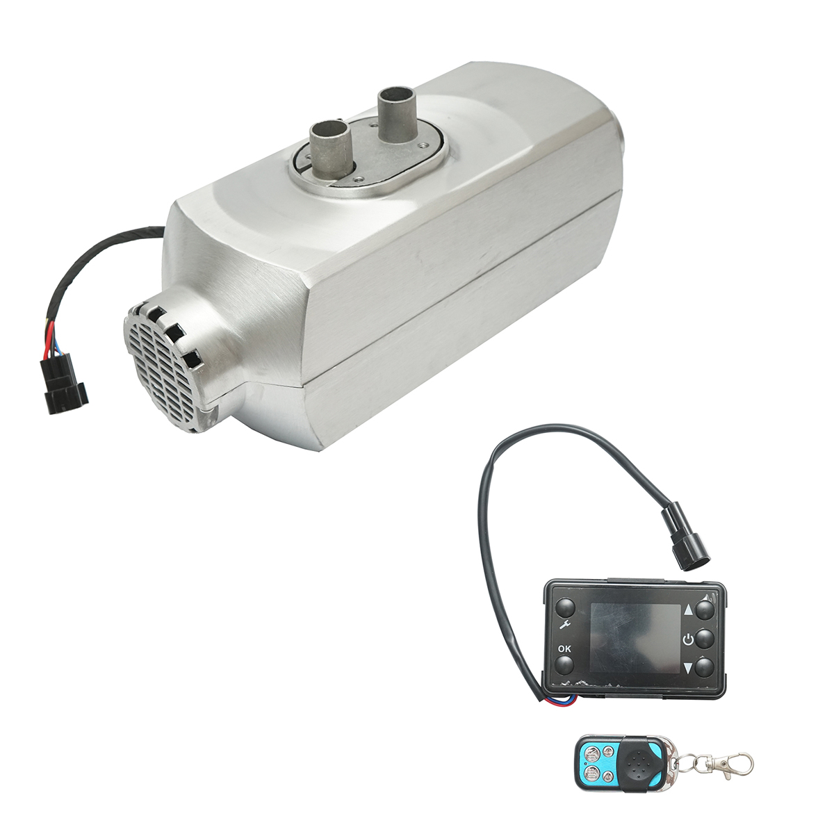 Incalzitor stationar sirocou 12-24V, 5kW, display LCD cu telecomanda si bujie Kyocera Breckner Germany