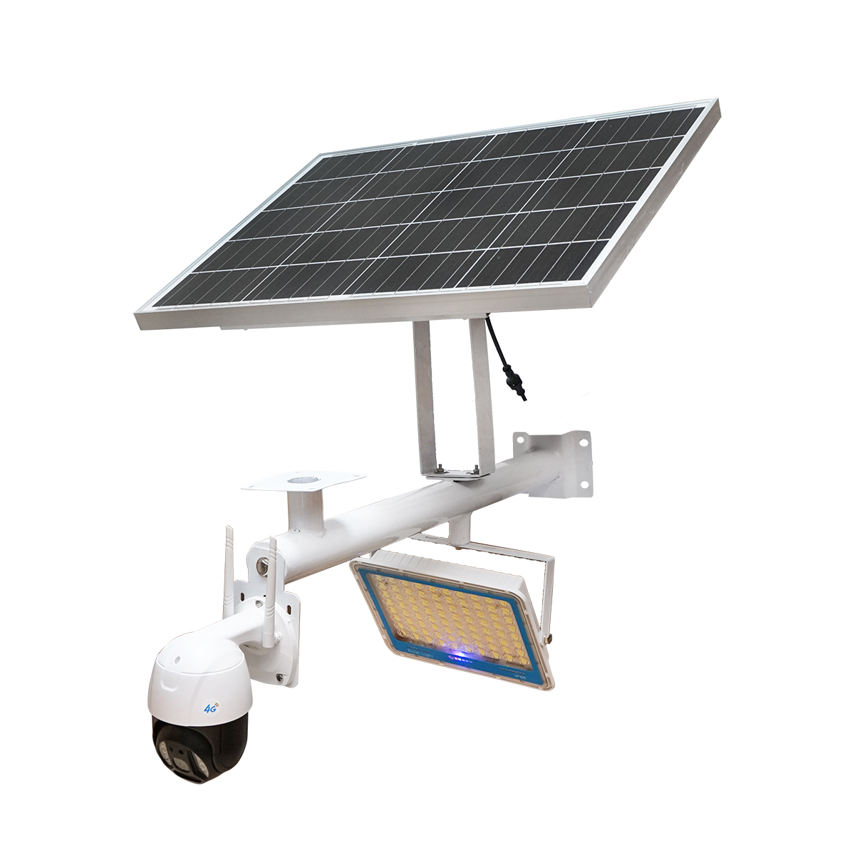 Camera de supraveghere cu proiector LED 300W, baterie, panou solar 60W si telecomanda Breckner Germany – imagine 3