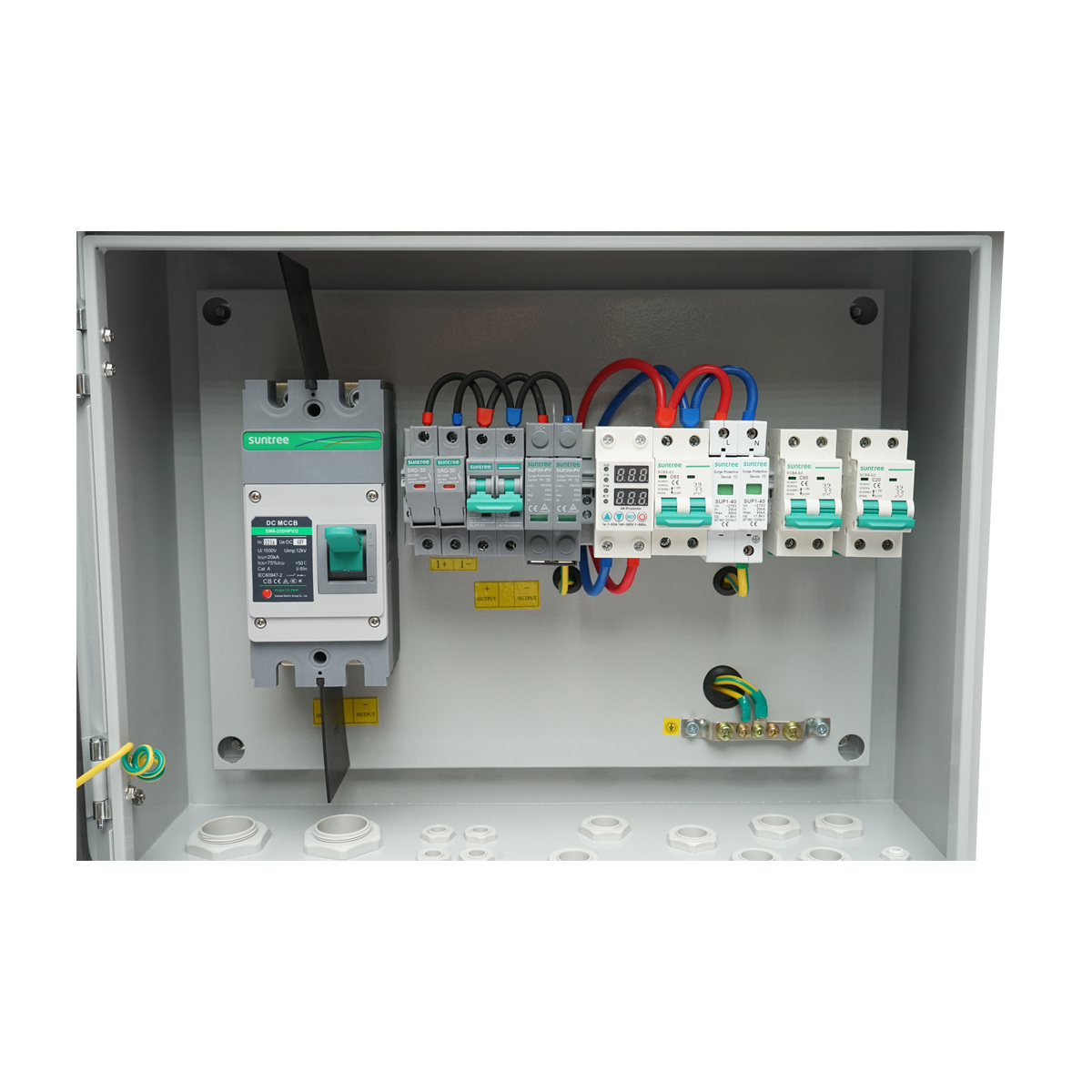 Tablou sigurante echipat DC/AC pentru sistem 220V, 3-6KW cu invertoare seria SY OFF Grid – imagine 2
