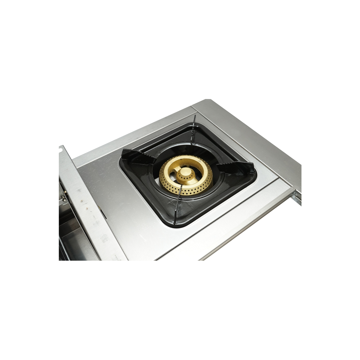 Gratar camping cu grill 2 arzatoare si 1 zona de gatit 676x400x185mm – imagine 8