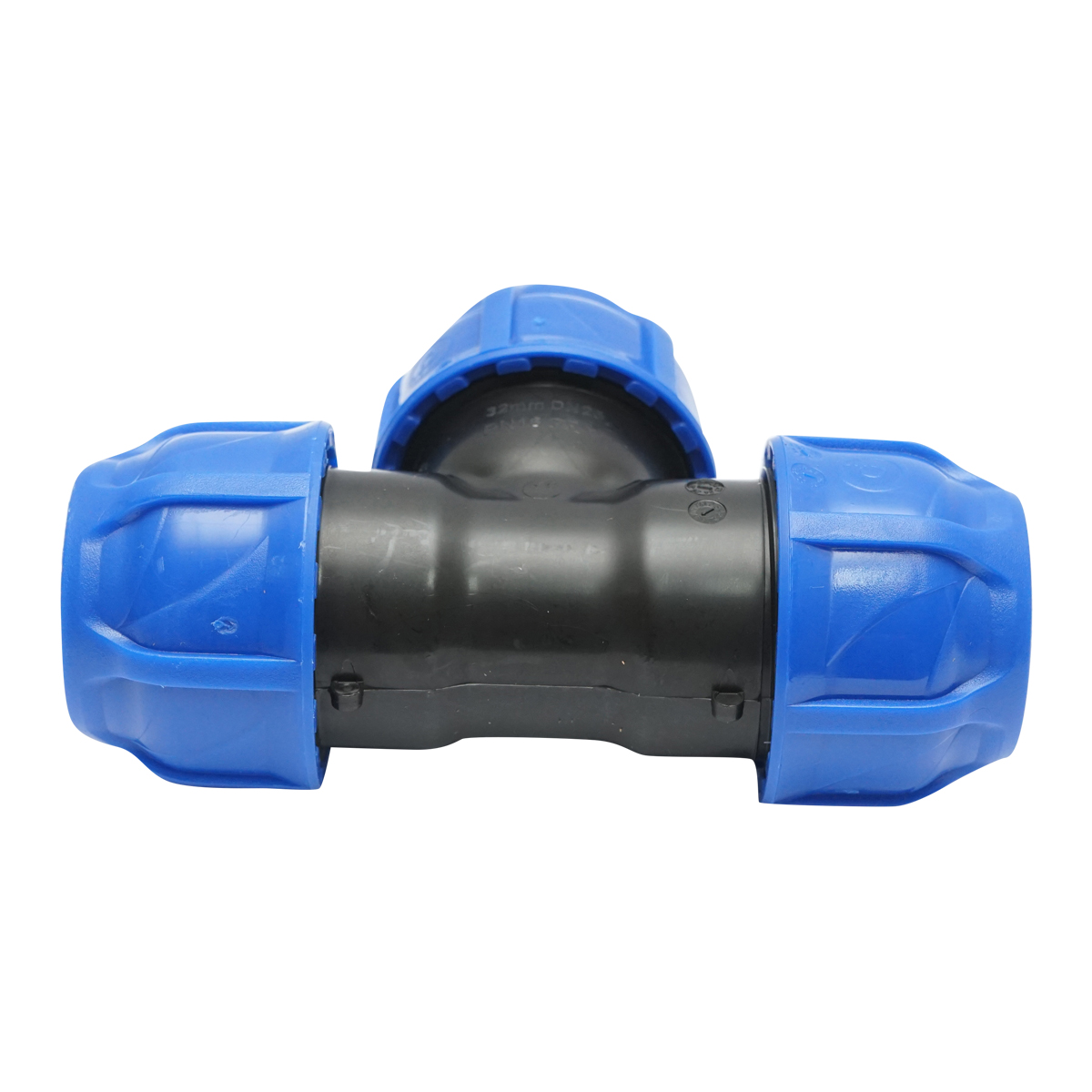 Teu compresiune egal D32x32x32mm max 16bar pentru sisteme irigatie PEHD – imagine 4