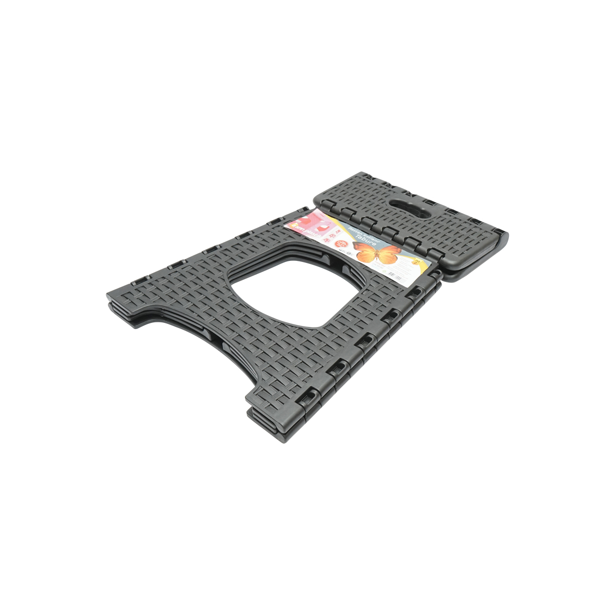 Scaun plastic pliabil negru 286X325X270 mm – imagine 3