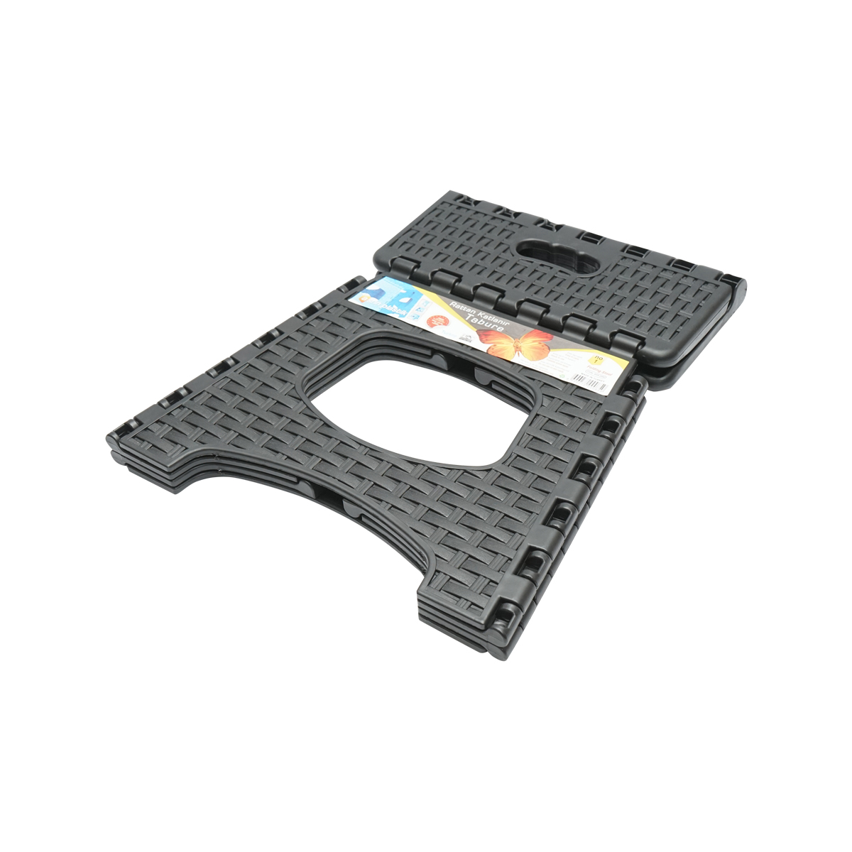 Scaun plastic pliabil negru 286X325X270 mm – imagine 4