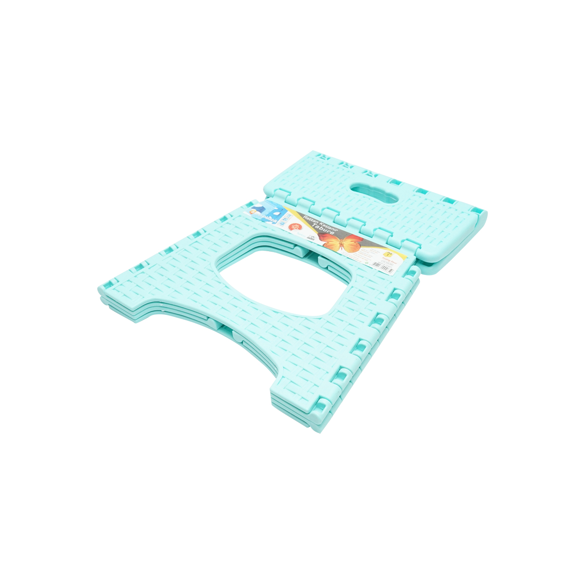Scaun plastic pliabil turcoaz 286X325X270 mm – imagine 4