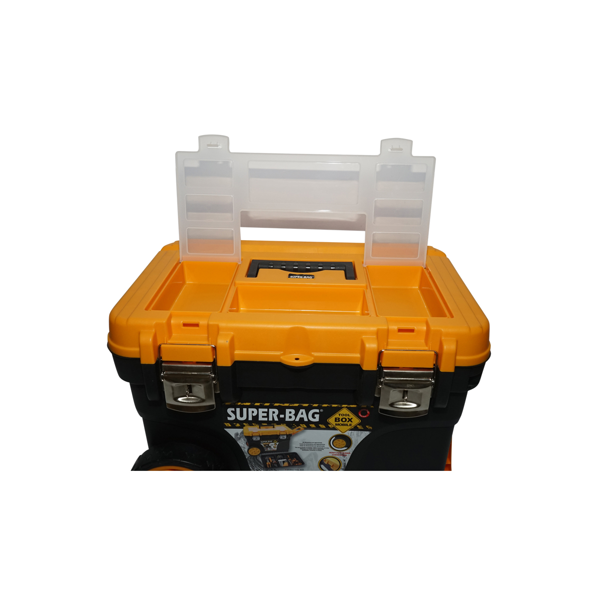 Cutie pentru scule heavy duty cu roti tip troler 652x400x420mm – imagine 3