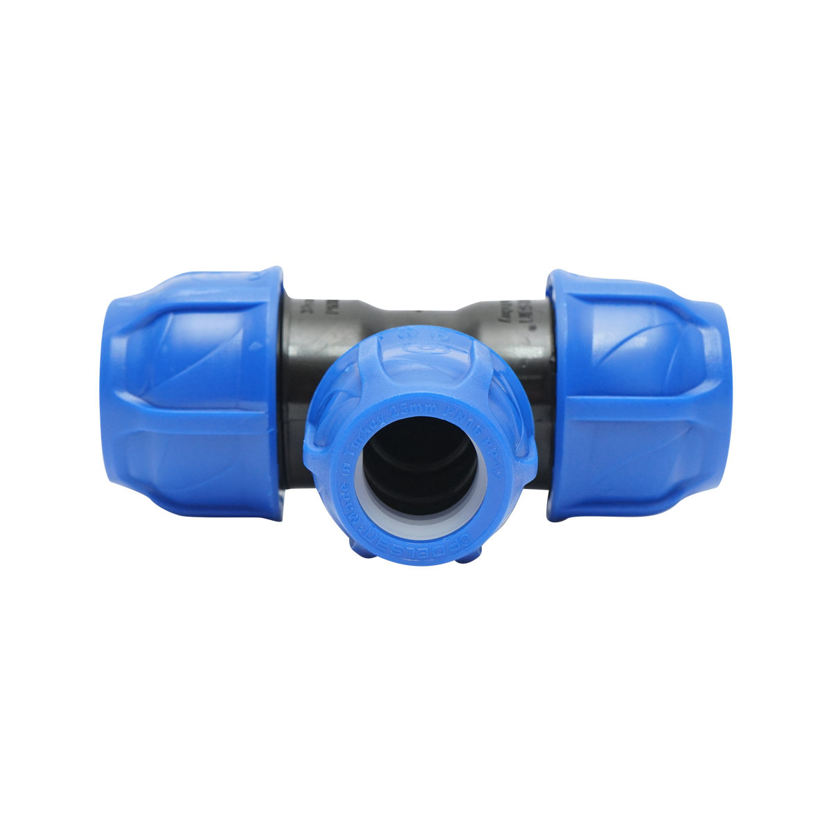 Teu reductie compresiune D32x25x32mm, PN16 pentru sisteme de irigatii – imagine 2