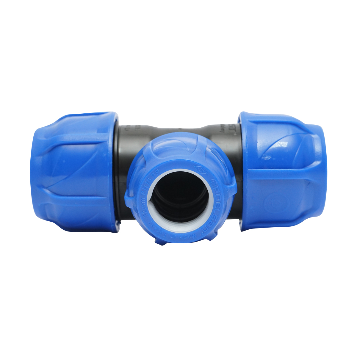 Teu reductie compresiune D40x32x40mm, PN16 pentru sisteme de irigatii – imagine 2