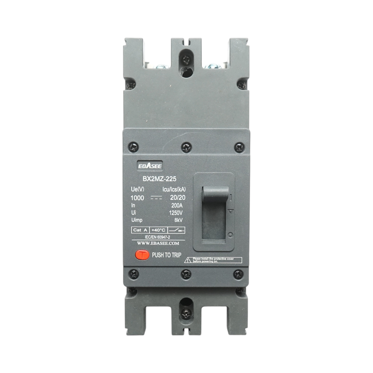 Intrerupator, disjunctor automat de putere 1000V DC, 2P 200A, 20kA BX2MZ-225 Ebasee