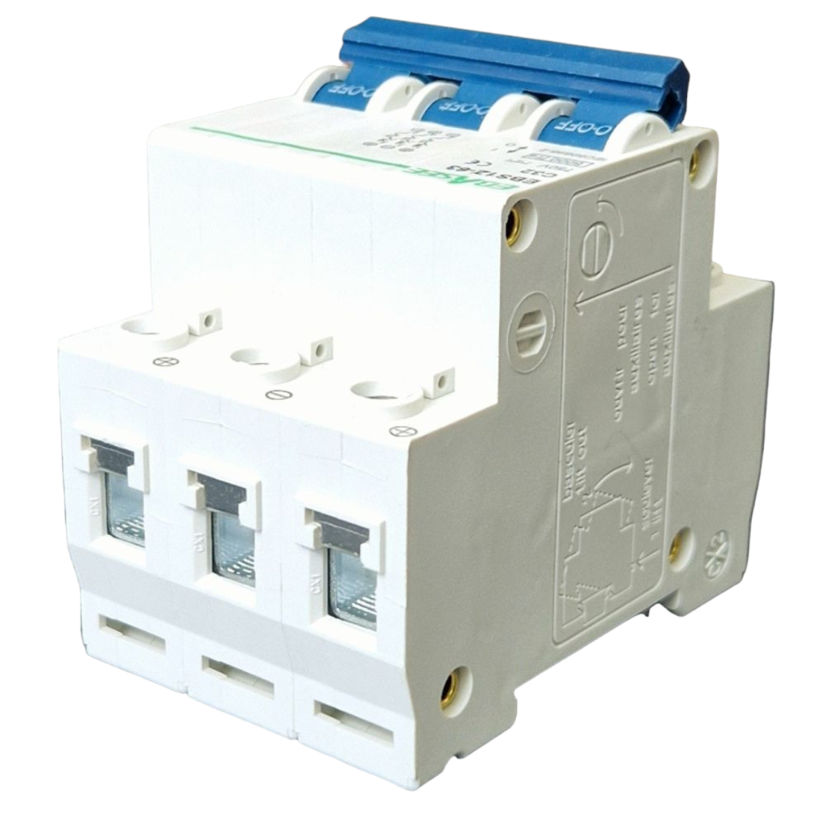 Siguranta automata tip intreruptor 3P, 32A 750V, EBS1Z-63, Ebasee – imagine 3