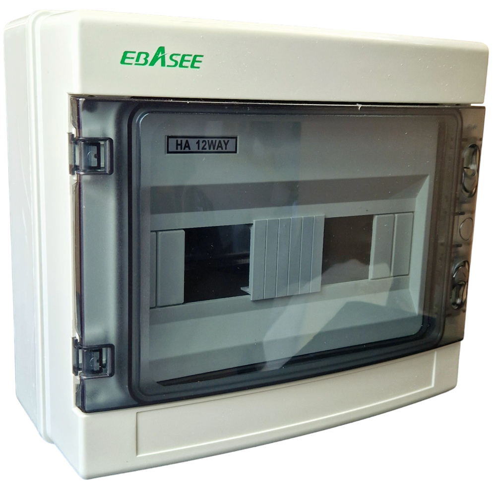 Tablou sigurante aplicat 1 rand, 12 module, IP65, 295x255x130mm Ebasee – imagine 2