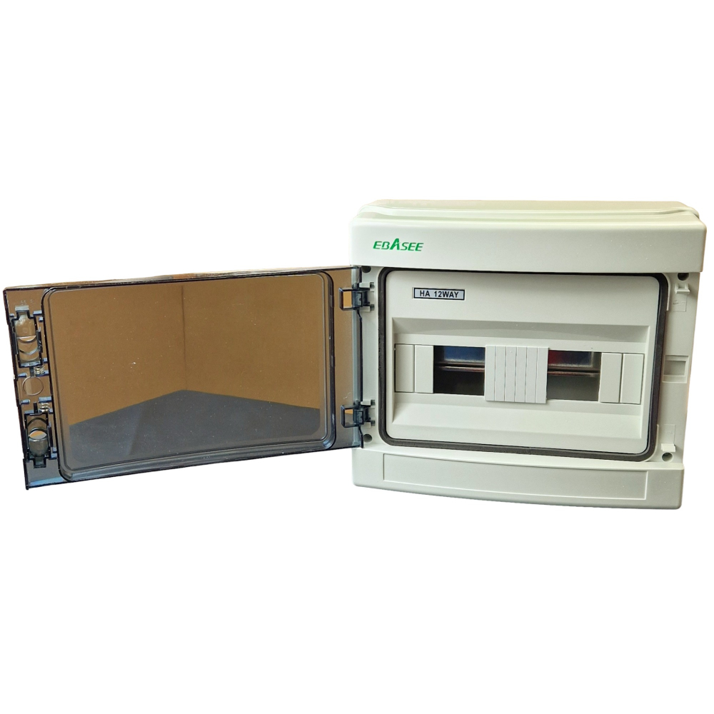 Tablou sigurante aplicat 1 rand, 12 module, IP65, 295x255x130mm Ebasee – imagine 3
