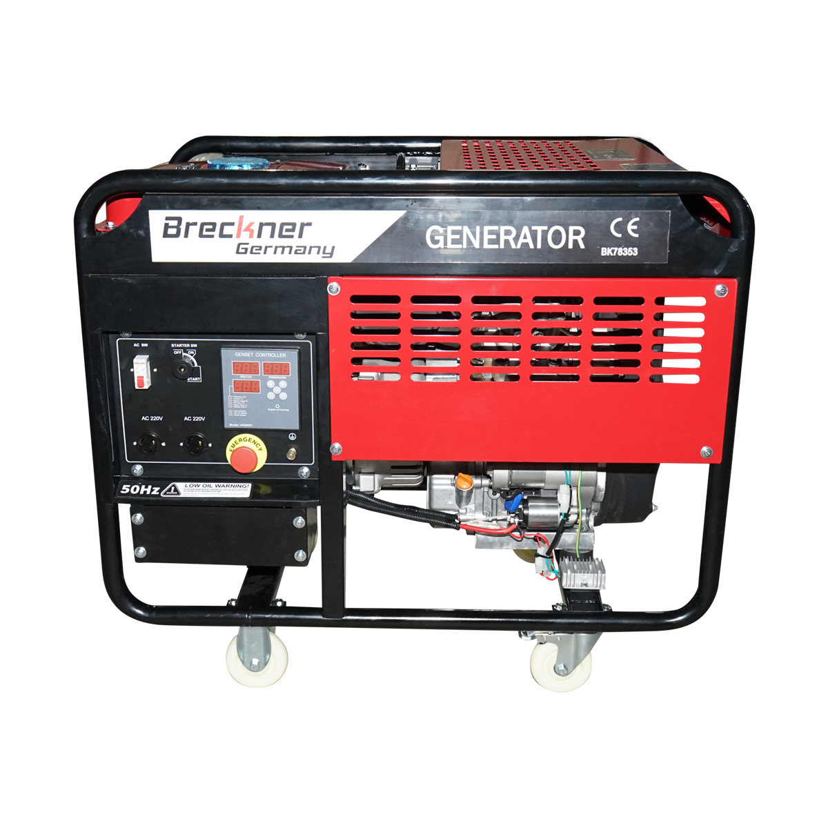 Generator electric Diesel 220V 9KW 50Hz, pornire electrica si AVR Breckner Germany
