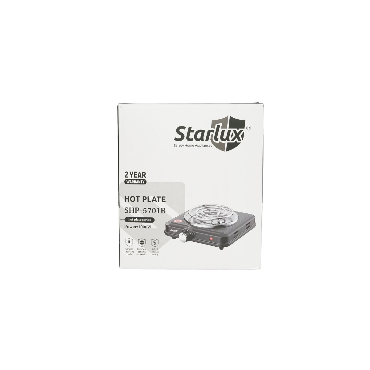 Plita electrica 220V cu un ochi 1000W, si 5 trepte de incalzire 215x55x250mm SHP-5701B Starlux – imagine 4