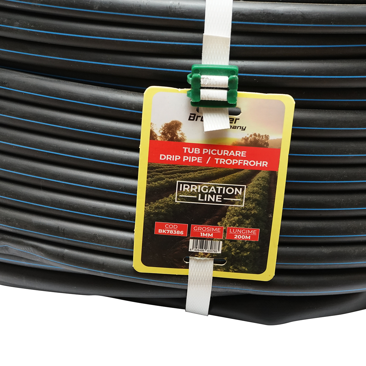 Tub de picurare orb pentru irigatii D16 mm fara gauri 200m Breckner Germany – imagine 3