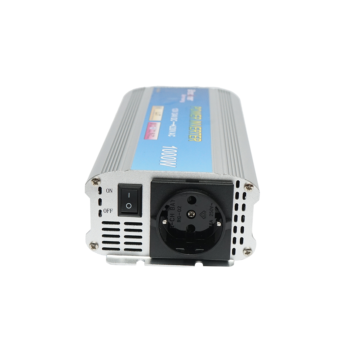 Invertor tensiune 1000W. 12V/24V - 220V unda sinusoidala modificata 241x95x55mm. Breckner Germany