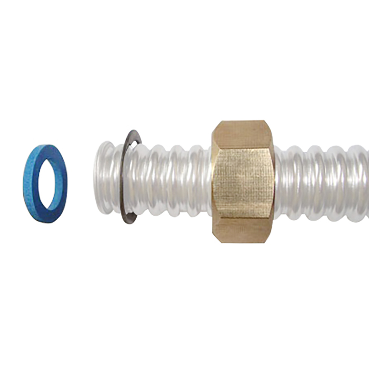 Set racord simplu DN25-1.1/4 pentru teava flexibila, gofrata inox – imagine 2
