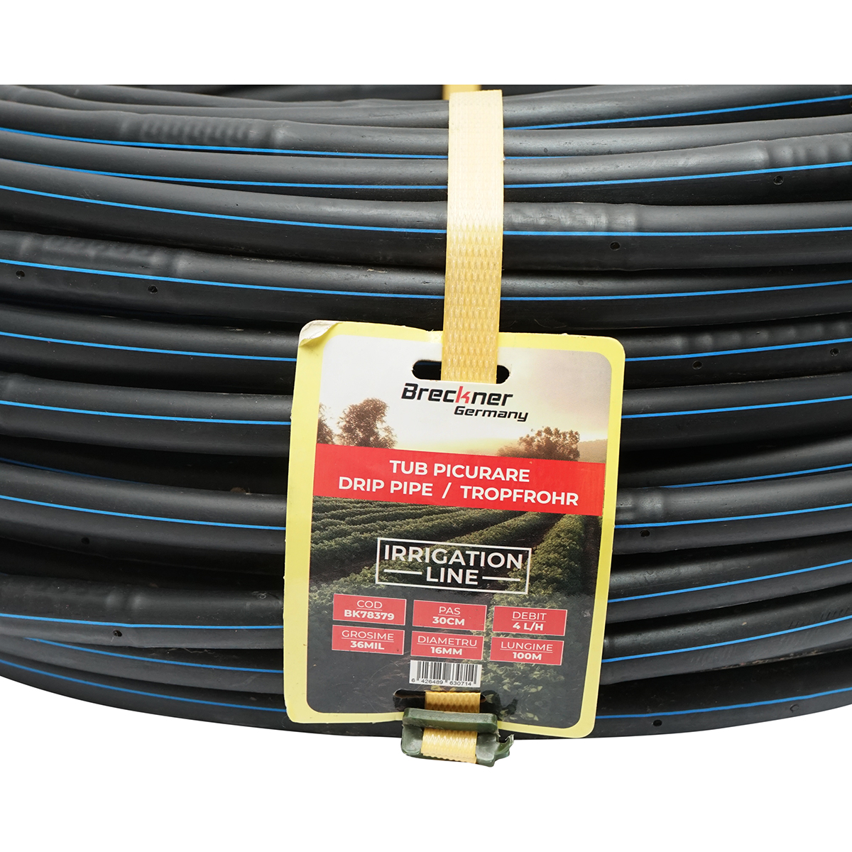 Tub picurare apa, rola 100M 4L/H, D16mm. pas 33cm Breckner Germany – imagine 2