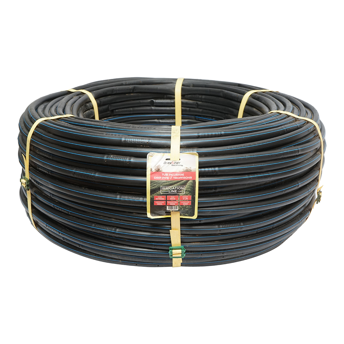 Tub picurare apa, rola 200M 4L/H, D16mm. pas 30cm Breckner Germany