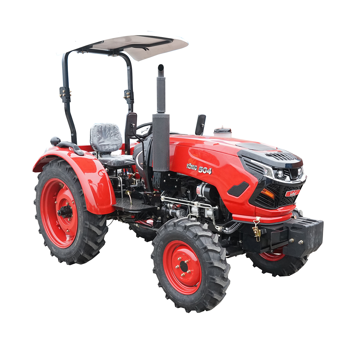Tractor KONIG 504, 4x4 motor YTO 50HP cu parasolar, roti 6.50-16/11.2-28 – imagine 5