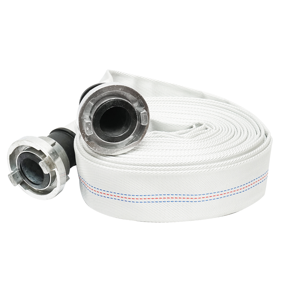 Furtun irigatii/pomp. din PVC 2 toll, lungime 20m cu racorduri aluminu, max 10bar, panzat Breckner Germany