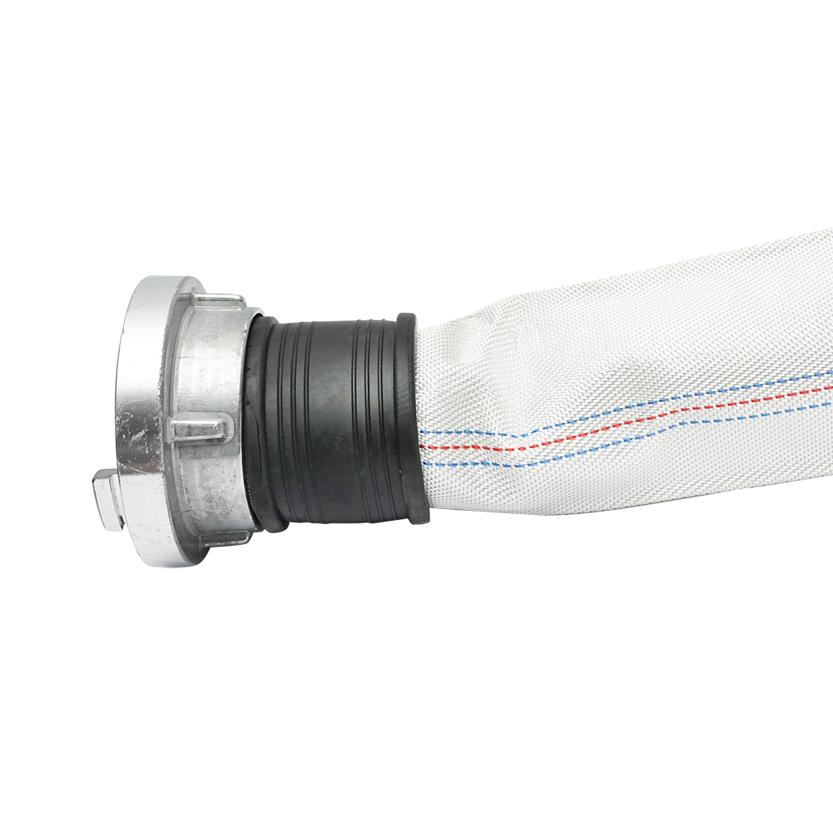 Furtun irigatii/pomp. din PVC 3 toll, lungime 20m cu racorduri aluminu, max 10bar, panzat Breckner Germany – imagine 2